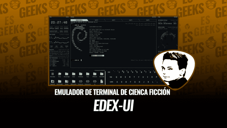 eDEX-UI Emulador Terminal Soporte Pantalla Táctil