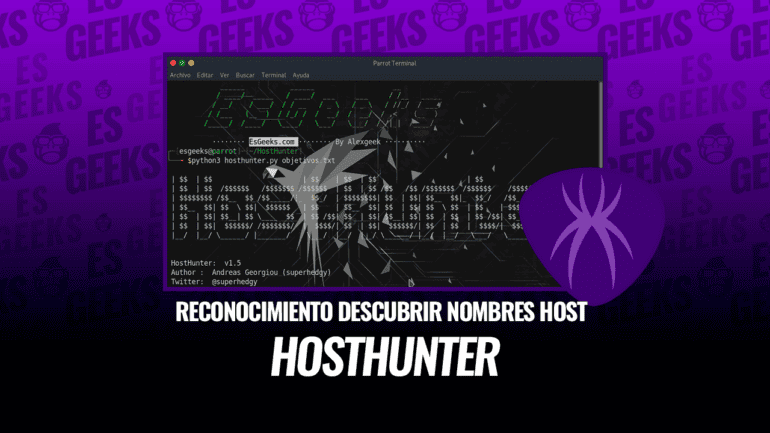 HostHunter Reconocimiento descubrir Nombres de Host