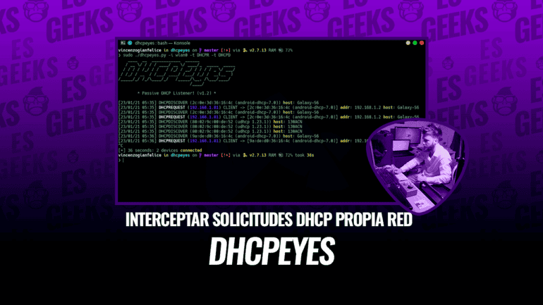 DHCPEyes Interceptar Solicitudes DHCP Propia Red