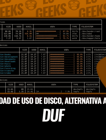 DUF Utilidad Uso Disco Alternativa a df