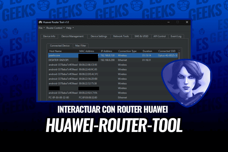 Huawei-Router-Tool Interactuar con Router Huawei usando API Huawei