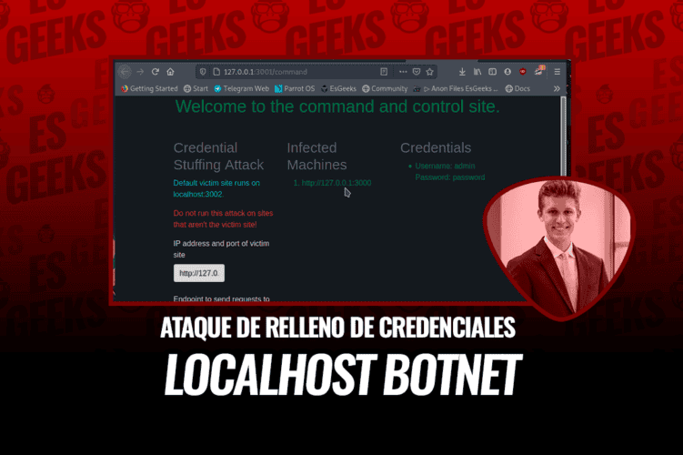 Localhost Botnet Ataque Relleno de Credenciales