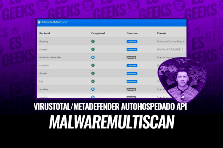 MalwareMultiScan VirusTotal MetaDefender Autohospedado con API