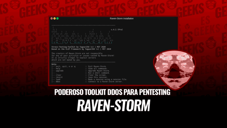 Raven-Storm Toolkit DDoS para Pentesting