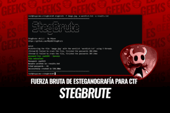 STEGBRUTE Fuerza Bruta Esteganografía contra steghide