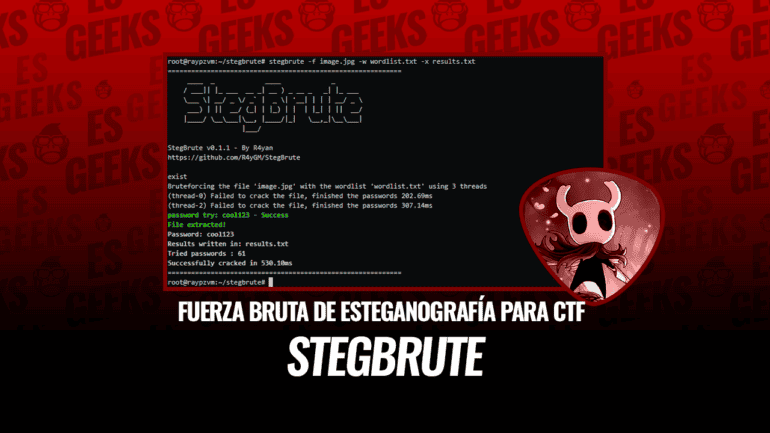 STEGBRUTE Fuerza Bruta Esteganografía contra steghide
