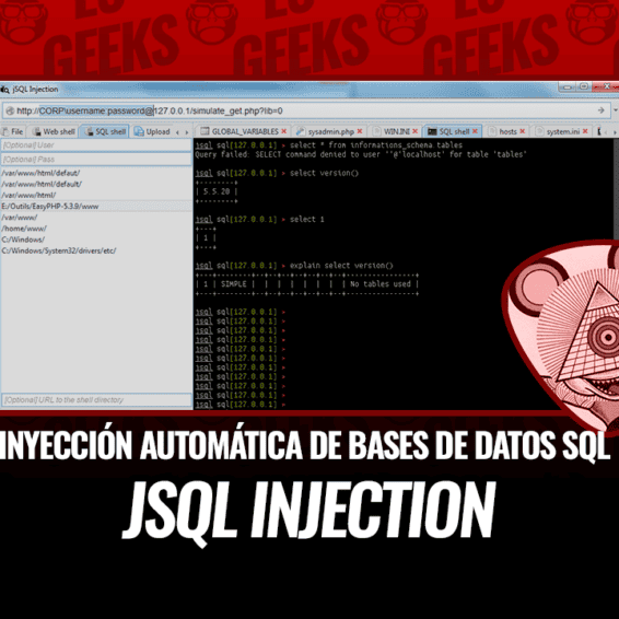 jSQL Injection Inyección Automática Bases de Datos SQL