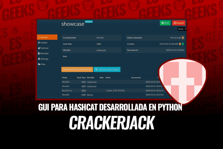 CrackerJack GUI para Hashcat Python