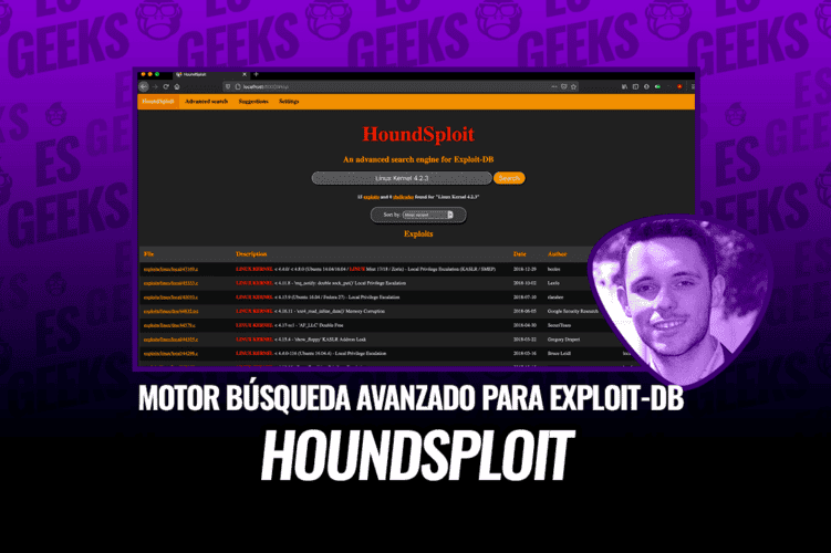 HoundSploit Motor Búsqueda Gráfico Avanzado para Exploit-DB