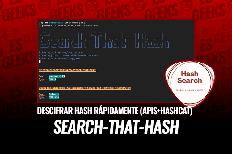 Search-That-Hash Descifrar Hash Rápidamente API y HashCat