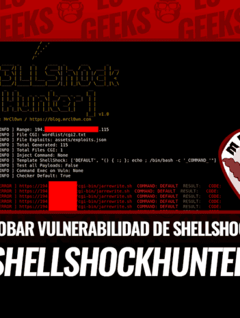 ShellShockHunter Herramienta Probar Vulnerabilidad Shellshock