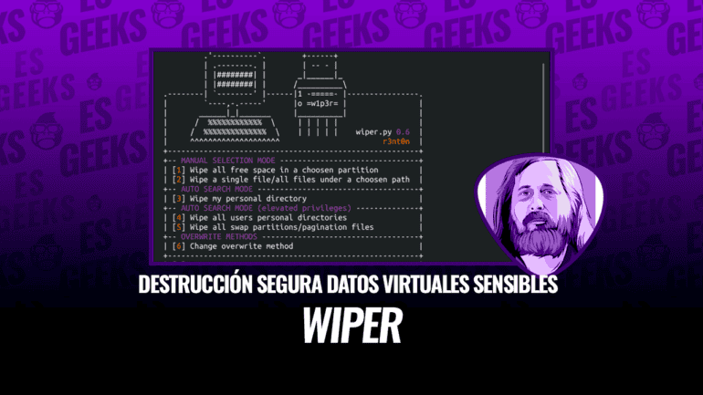 Wiper Kit Herramientas Destrucción Segura Datos Virtuales Sensibles