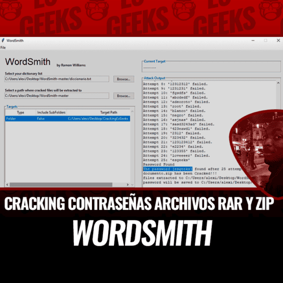 WordSmith Cracking Contraseñas archivos RAR y ZIP