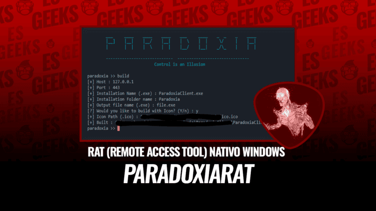 ParadoxiaRat RAT nativo para Windows
