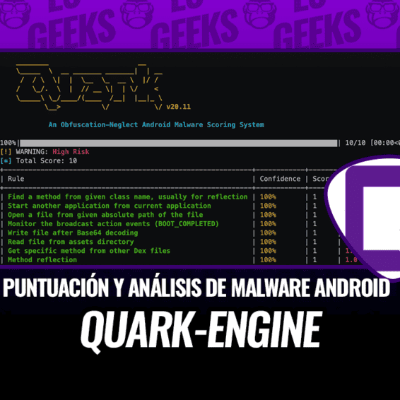 Quark-Engine Sistema de Puntuación y Análisis Malware para Android