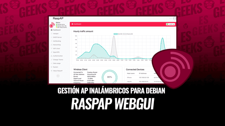 RaspAP WebGUI Gestión de AP Inalámbricos para dispositivos basados en Debian