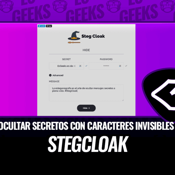 StegCloak Ocultar secretos con caracteres invisibles en texto sin formato