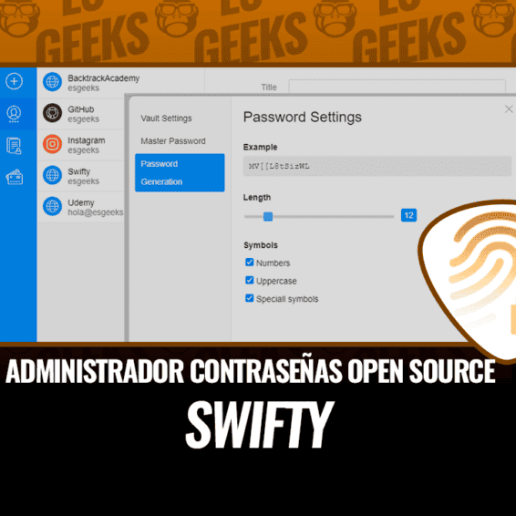 Swifty Administrador de Contraseñas Open Source y Sin Conexión