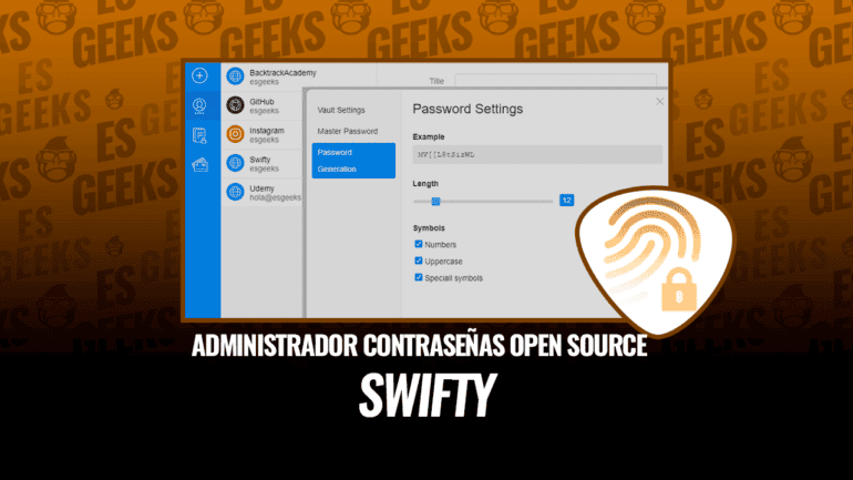 Swifty Administrador de Contraseñas Open Source y Sin Conexión