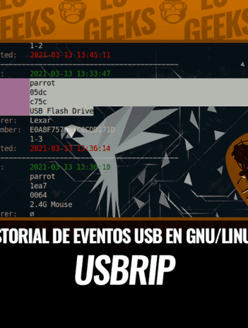 USBRIP Seguimiento Historial Eventos USB GNU Linux