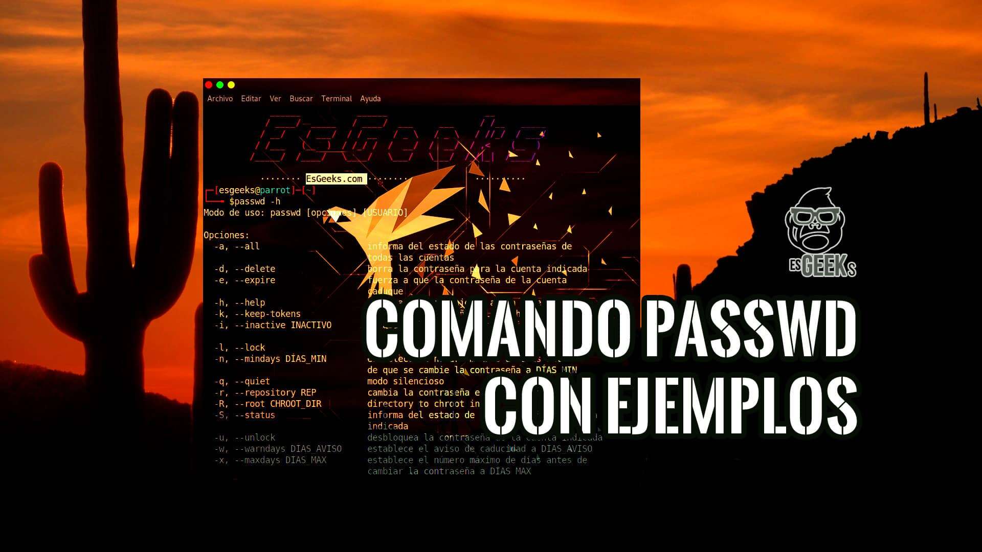 Comando passwd en Linux con Ejemplos