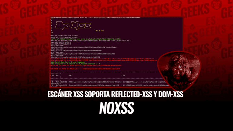 NoXss Escáner XSS Soporta Reflected-XSS y DOM-XSS