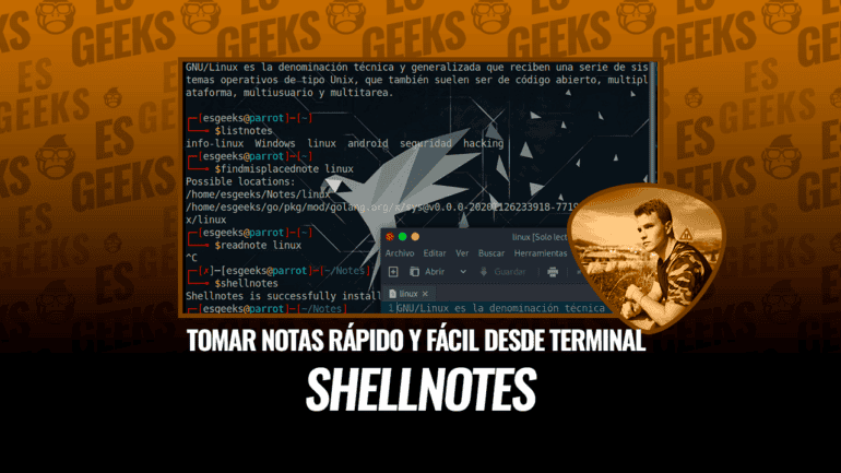Shellnotes Tomar Notas Rápido y Fácil en Terminal Linux