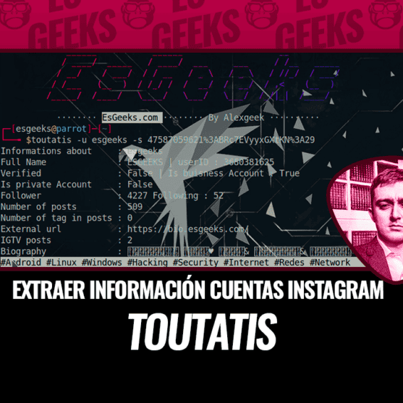 Toutatis Extraer Informacion Cuentas Instagram
