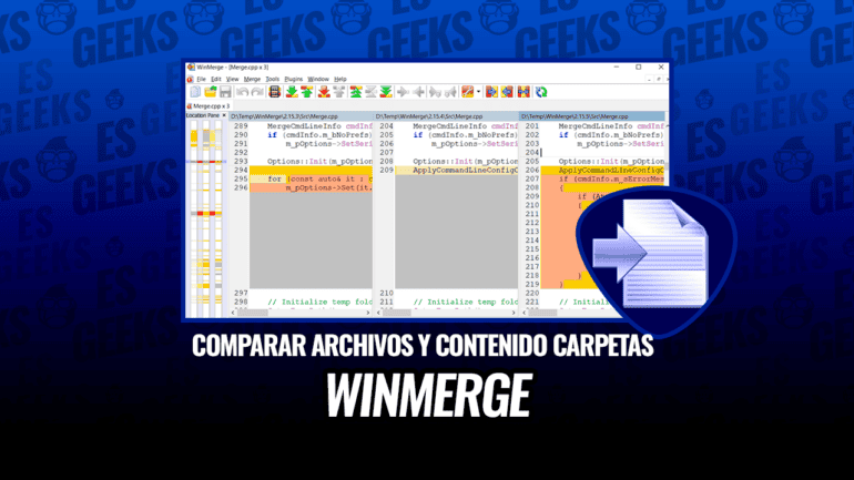 WinMerge Comparar Archivos y Contenidos de Carpetas