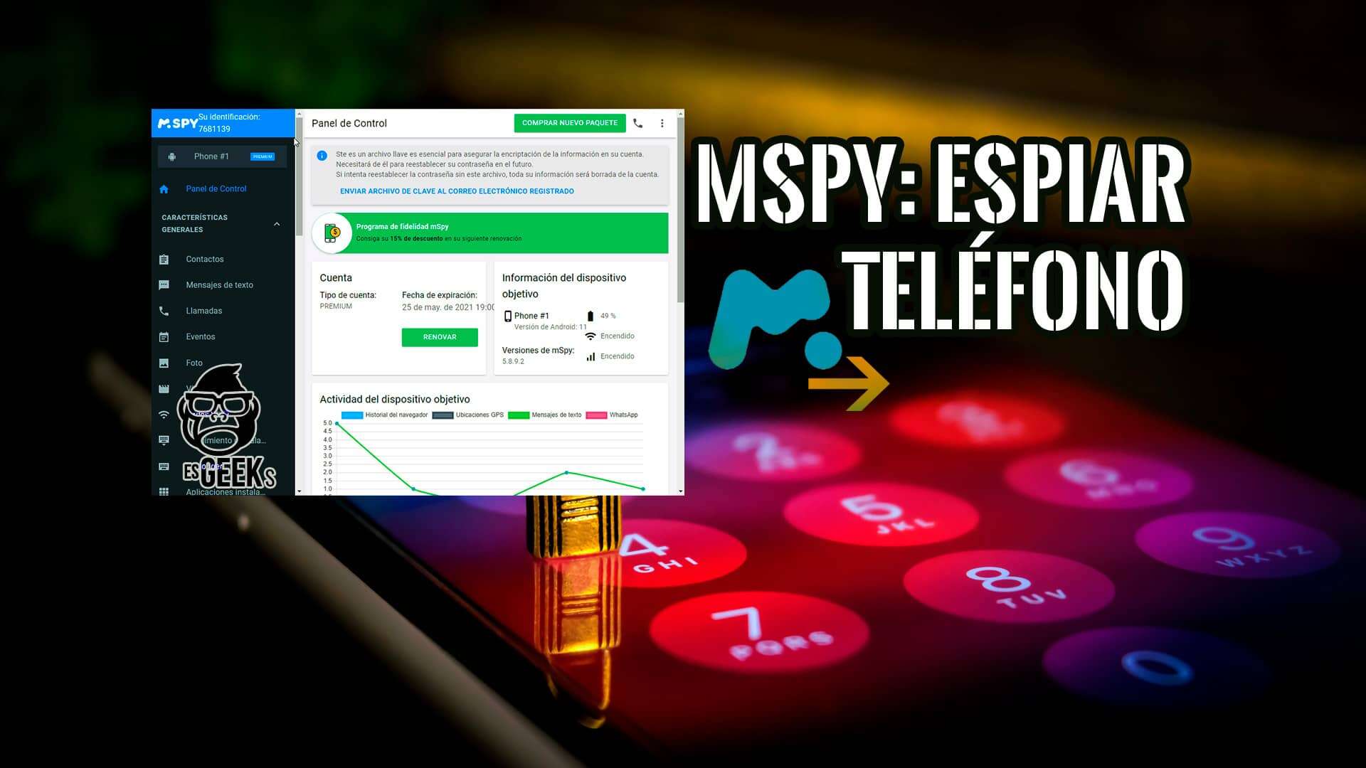 Guía de mSpy para espiar teléfono Android