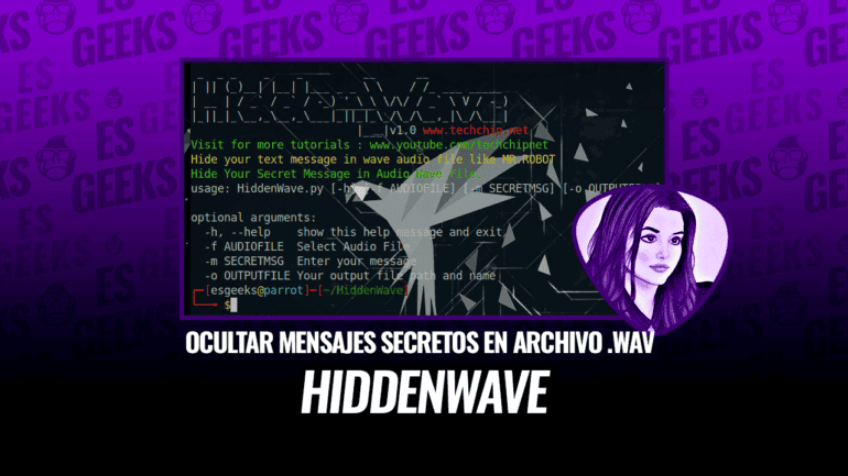 HiddenWave Oculta Mensajes Secretos en Archivo de Audio WAV