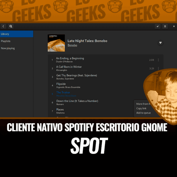 Spot Cliente Nativo de Spotify para Escritorio GNOME