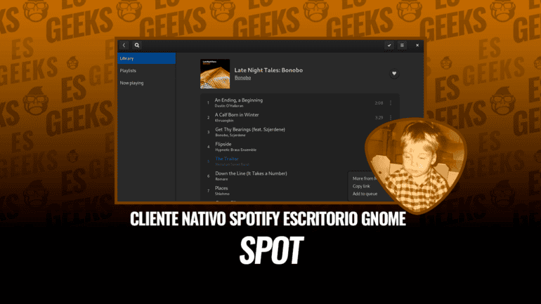 Spot Cliente Nativo de Spotify para Escritorio GNOME