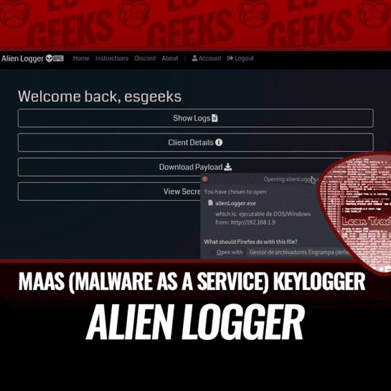 Alien Logger MaaS Alternativa al Keylogger
