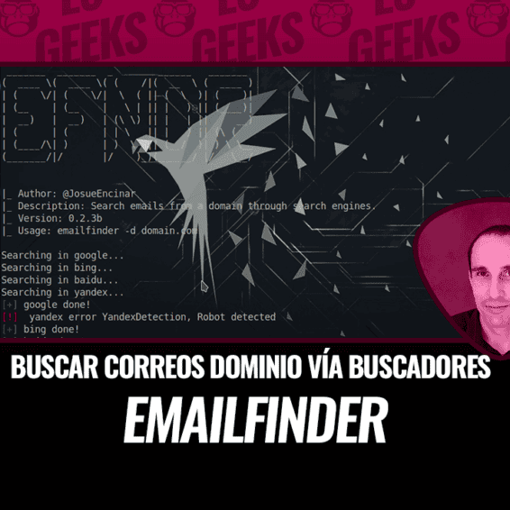 EmailFinder Buscar Correos de Dominio con Motores de Búsqueda