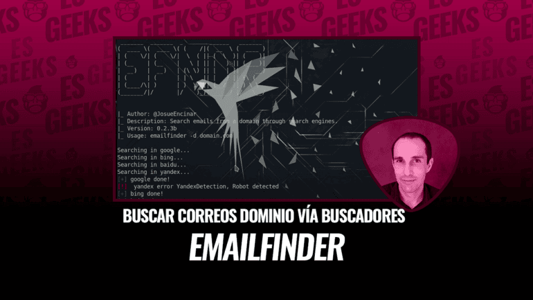EmailFinder Buscar Correos de Dominio con Motores de Búsqueda