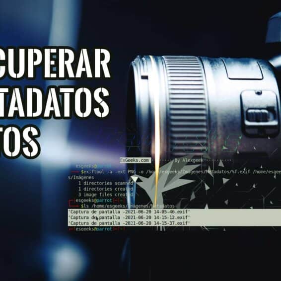 Recuperar los Metadatos en Fotos Procesadas con Exiftool