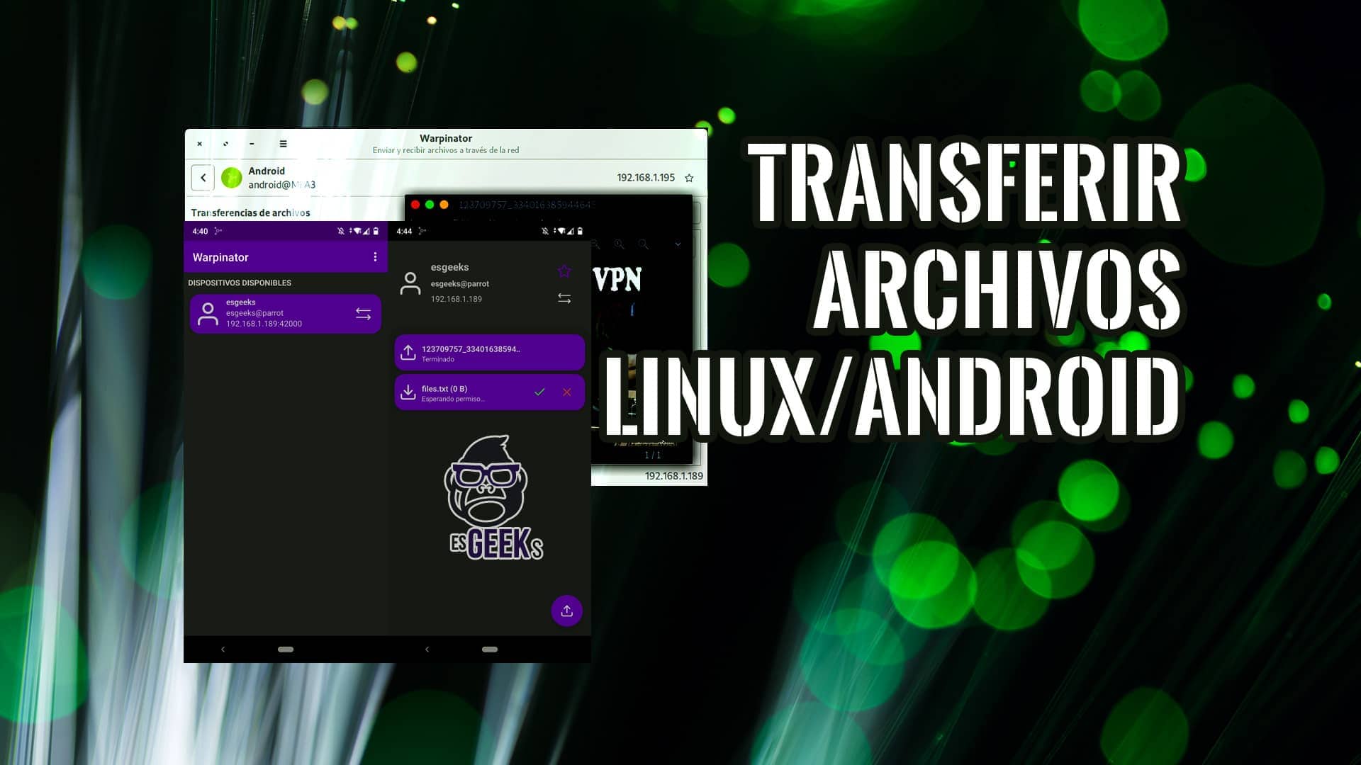 Transferir Archivos entre Android y Linux con Warpinator