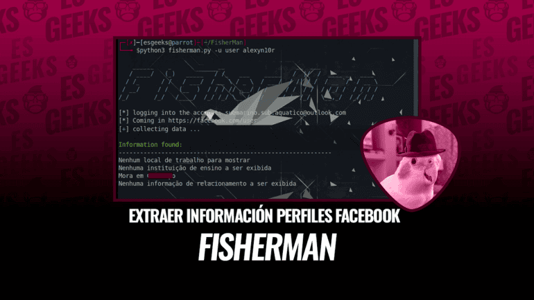 FisherMan Extraer Información Perfiles Facebook