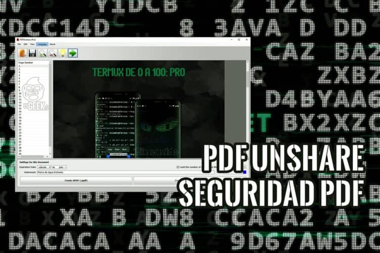 PDF Unshare Seguridad de Archivos PDF