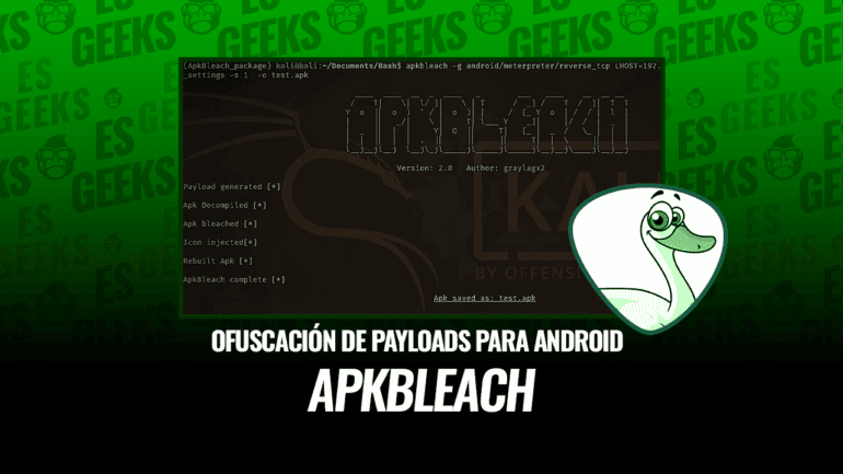 ApkBleach Herramienta de Ofuscación de Payloads de Android