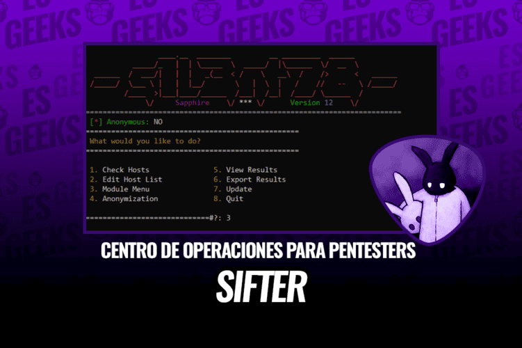 Sifter Centro de Operaciones Completo para Pentesters