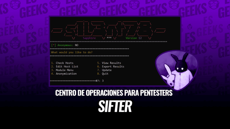 Sifter Centro de Operaciones Completo para Pentesters