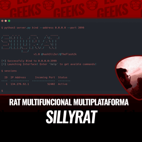 SillyRAT RAT Multifuncional Multiplataforma