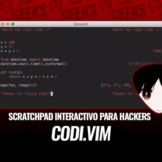 Codi Vim es Scratchpad Interactivo para Hackers