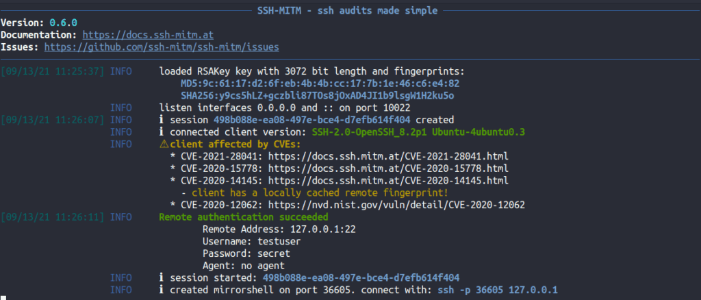 SSH-MITM: Auditorías SSH Simplificadas » EsGeeks
