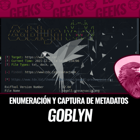 Goblyn Enumeración y Captura Metadatos de Archivos de Sitios Web