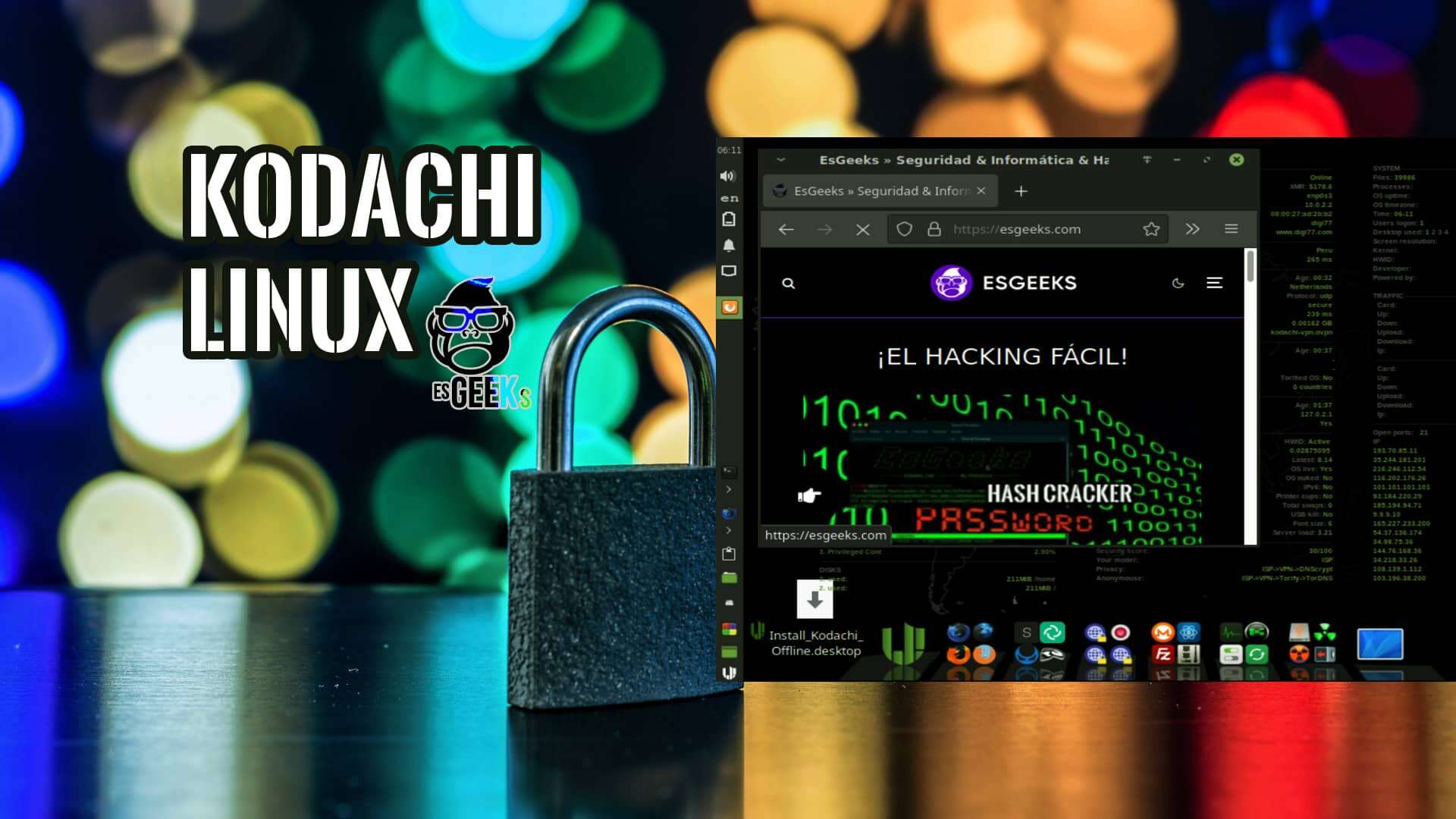 Kodachi Linux distribución para la privacidad