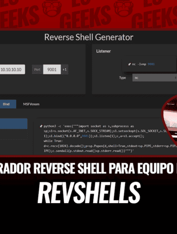 RevShells Generador de Reverse Shell para Red Teamer